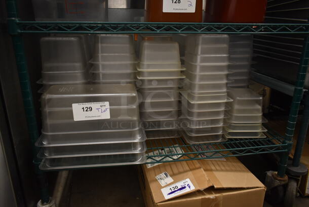 ALL ONE MONEY! Tier Lot of Various Clear Poly Drop In Bins - Image 1 of 3