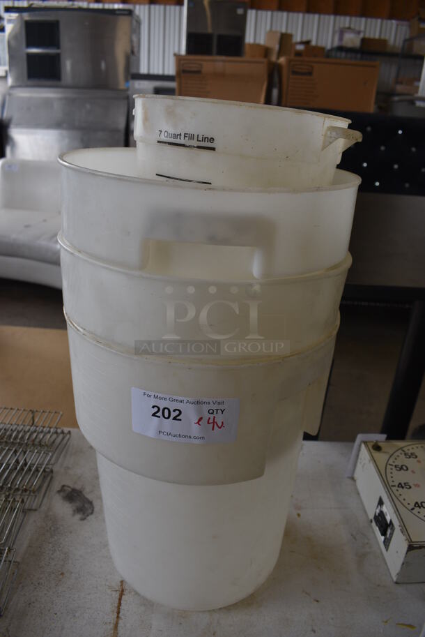 ALL ONE MONEY! Lot of 4 Poly Bins! 10x9x10.5, 12x12x15 - Image 1 of 3