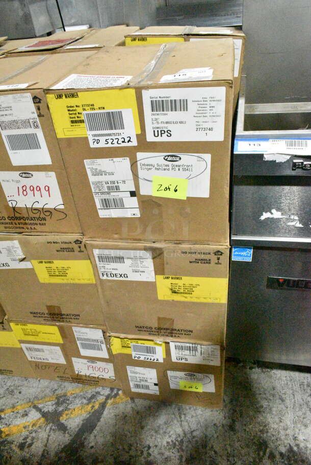 3 BRAND NEW IN BOX! Hatco DL-725-RTN 69 1/2" Ceiling Mount Heat Lamp w/ Retractable Cord - Lower Switch, Bold Black. 120 Volts, 1 Phase. 3 Times Your Bid!  - Image 2 of 5