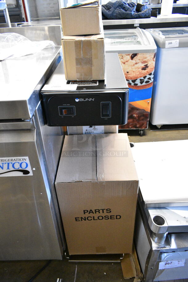BRAND NEW SCRATCH AND DENT! 2024 Bunn TB3Q Stainless Steel Commercial Countertop Iced Tea Machine w/ Poly Brew Basket. 120 Volts, 1 Phase.  - Image 1 of 7
