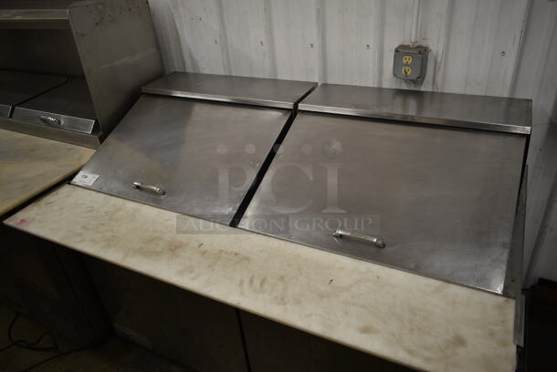 Turbo Air MST-60-24 Stainless Steel Commercial Sandwich Salad Prep Table Bain Marie Mega Top on Commercial Casters. 115 Volts, 1 Phase. Tested and Working! - Image 2 of 8