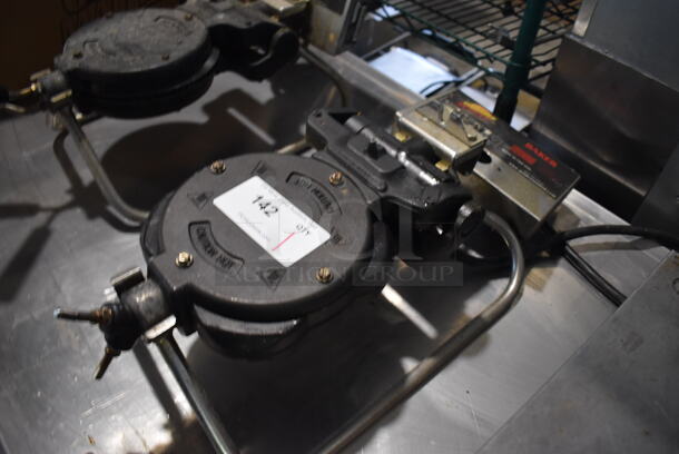 Stainless Steel Commercial Countertop Waffle Maker. 12x24x10. Cannot Test - Image 3 of 5