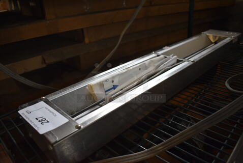 APW Wyott Model OH36L1T Stainless Steel Commercial Warming Strip. 120 Volts, 1 Phase. 36x6x2.5