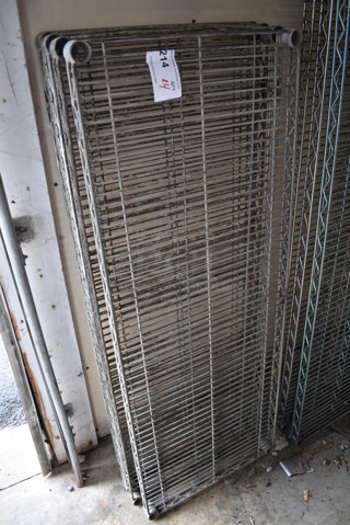 ALL ONE MONEY! Lot of 4 Metro Style Shelves! 48x18x1.5