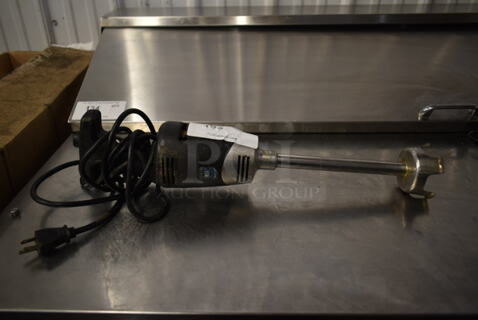 Waring Stainless Steel Commercial Immersion Blender. 120 Volts, 1 Phase. Tested and Working!