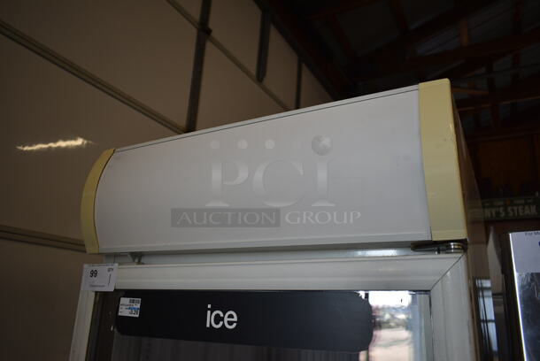 Turbo Air TGF-23F Metal Commercial Single Door Reach In Freezer Merchandiser w/ Poly Coated Racks. 115 Volts, 1 Phase. Tested and Powers On But Does Not Get Cold - Image 2 of 7
