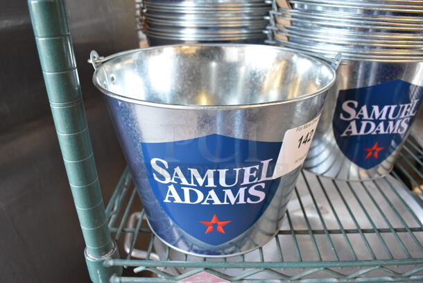 25 Samuel Adams Metal Beer Buckets. 9x9x7. 25 Times Your Bid!