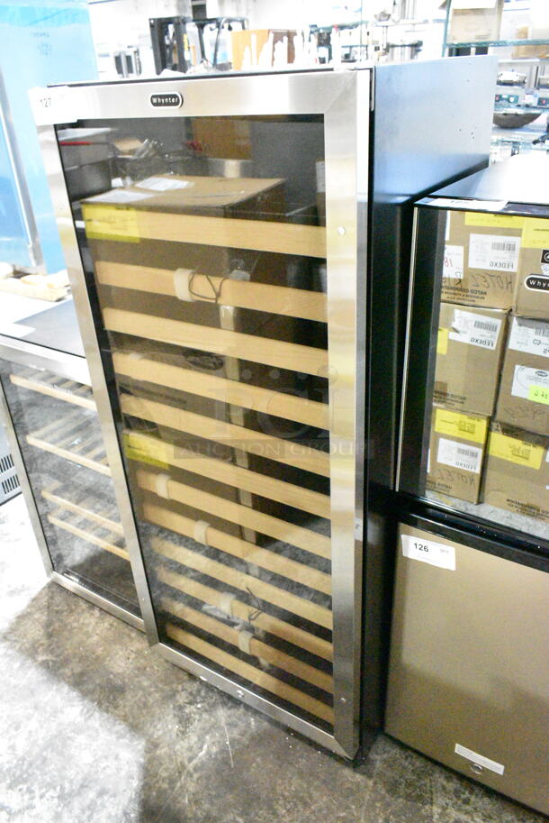 BRAND NEW SCRATCH AND DENT! Whynter BWR-1002SD 100 Bottle Built-in Stainless Steel Compressor Wine Refrigerator Merchandiser with Display Rack and LED display. 115 Volts, 1 Phase. Tested and Working! - Image 3 of 9