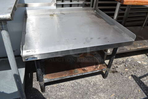Stainless Steel Equipment Stand w/ Metal Under Shelf. 