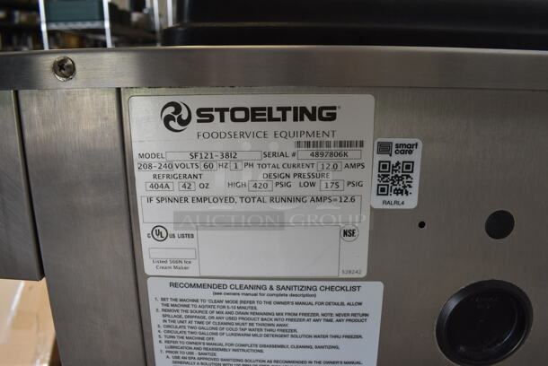 2014 Stoelting Model SF121-38I2 Stainless Steel Commercial Countertop Air Cooled 2 Flavor w/ Twist Soft Serve Ice Cream Machine. 208-240 Volts, 1 Phase. 22x33x35 - Image 5 of 10