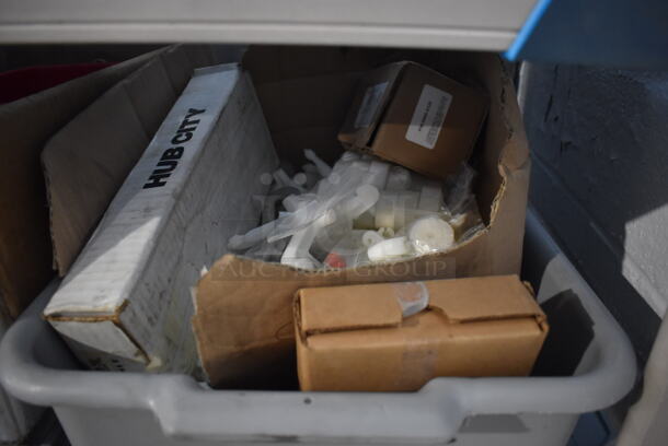 ALL ONE MONEY! Tier Lot of Various Items Including Poly Pitchers, Parts, and Casters - Image 2 of 6