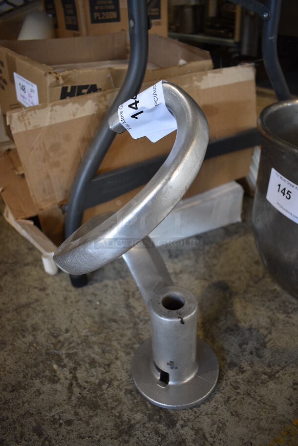 Metal Commercial Dough Hook Attachment for Hobart Mixer. 9x9x16 - Image 1 of 3