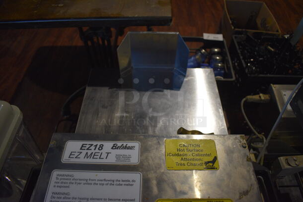 Belshaw EZ18 Stainless Steel Commercial Shortening Melter Filter on Commercial Casters. 120 Volts, 1 Phase. 20x27x25. Item Was in Working Condition on Last Day of Business. (lounge) - Image 4 of 7
