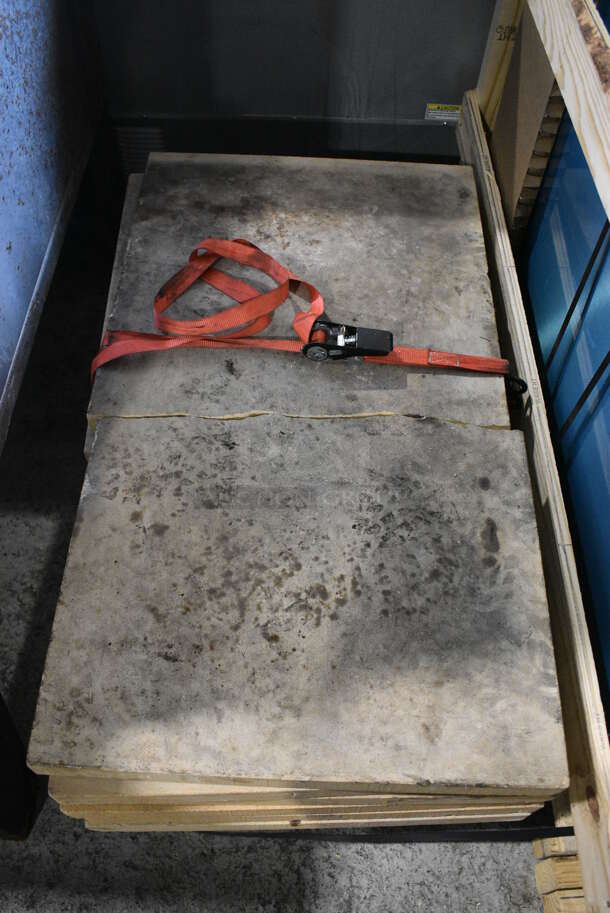 2 Garland Model GPD60 Stainless Steel Commercial Natural Gas Powered Single Deck Pizza Ovens w/ Cooking Stones on Metal Legs. 122,000. 81x49x63.5. 2 Times Your Bid! - Image 10 of 12