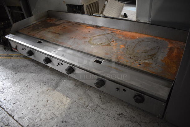 Stainless Steel Commercial Countertop Natural Gas Powered Flat Top Griddle. 72x30x16 - Image 1 of 4