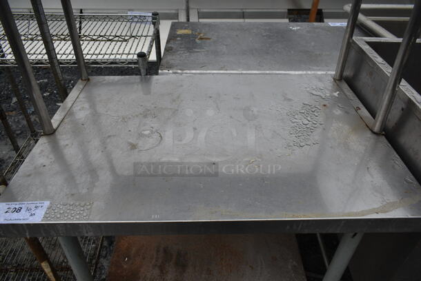 Stainless Steel Table w/ Over Shelf and Under Shelf. - Image 3 of 5