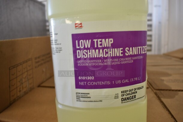 PALLET LOT OF 48 BRAND NEW Boxes of Swisher Low Temp Dishmachine Sanitizer Jugs. 4 Jugs Per Box. Total of 192 Jugs. 6x6x12. 48 Times Your Bid! - Image 3 of 6