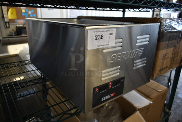 BRAND NEW SCRATCH AND DENT! 2023 ServIt 423FW150 Stainless Steel 12" x 20" Full Size Electric Countertop Food Cooker / Warmer with Digital Control. 120 Volts, 1 Phase. Tested and Working! - Image 5 of 7