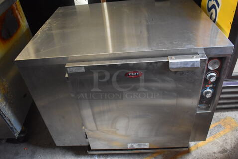 2019 Model FWE PH-BCC-FS Commercial Stainless Steel Mobile Electric Proofer Oven With Stainless Steel Racks. 120V. Tested And Working 