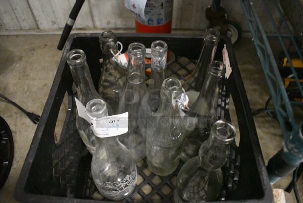 9 Various Glass Bottles. Includes 4x4x11.5. 9 Times Your Bid! - Image 3 of 3