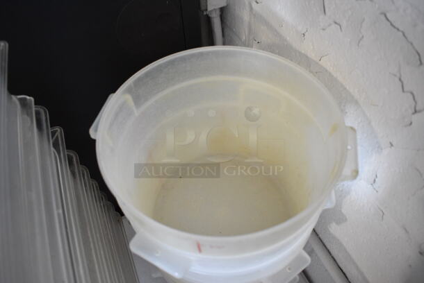 ALL ONE MONEY! Lot of 7 Poly 6 Quart Containers! 9.5x8.5x7.5 - Image 2 of 2