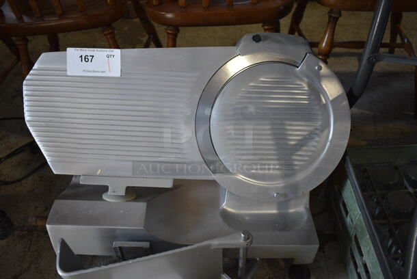 Globe Chefmate Stainless Steel Commercial Countertop Meat Slicer. 25x18x19. Tested and Does Not Power On - Image 3 of 6