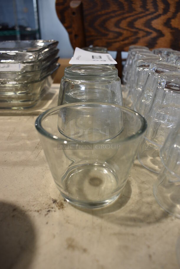 9 Glass Cups. 3x3x2.5. 9 Times Your Bid!