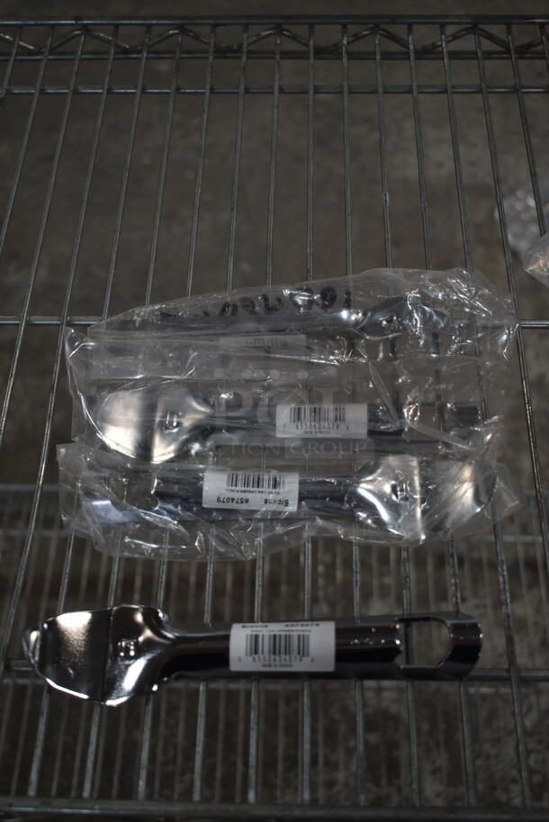 Lot of Various BRAND NEW! Items Including Labels, 4 Can Openers, Fish Plier, Strainer Plates - Image 2 of 12