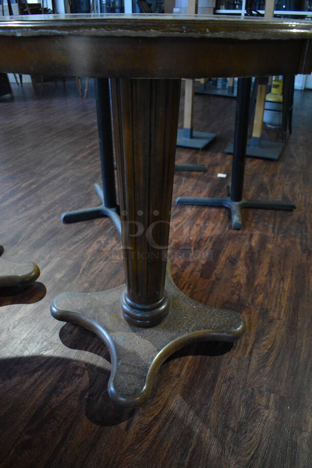 2 Wooden Bar Height Tables. 36x36x43. 2 Times Your Bid! (lounge) - Image 5 of 5