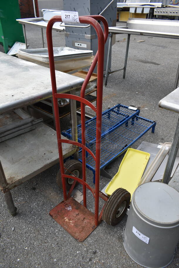 Red Metal Furniture Dolly. - Image 2 of 4