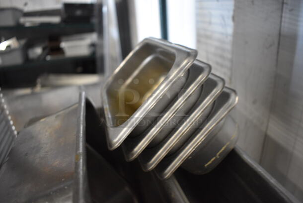 ALL ONE MONEY! Lot of 8 Various Stainless Steel Drop In Bins. Includes 1/9x2.5 - Image 3 of 4