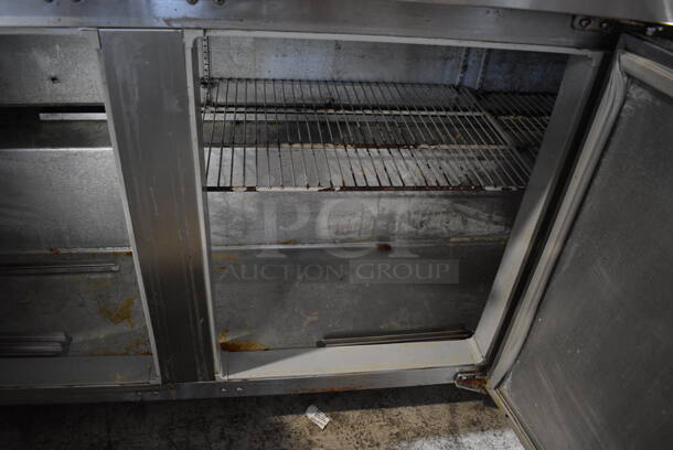 Continental SW72-16 Stainless Steel Commercial Sandwich Salad Prep Table Bain Marie Mega Top on Commercial Casters. 115 Volts, 1 Phase. 72x31x43. Tested and Working! - Image 7 of 10