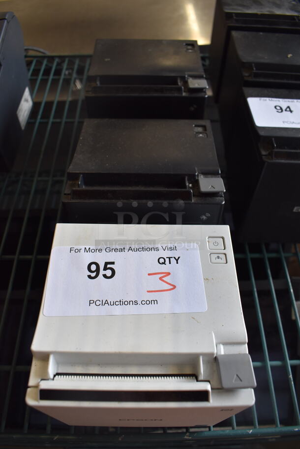 3 Epson M335B Receipt Printers. 5x5.5x5.5. 3 Times Your Bid! - Image 3 of 6
