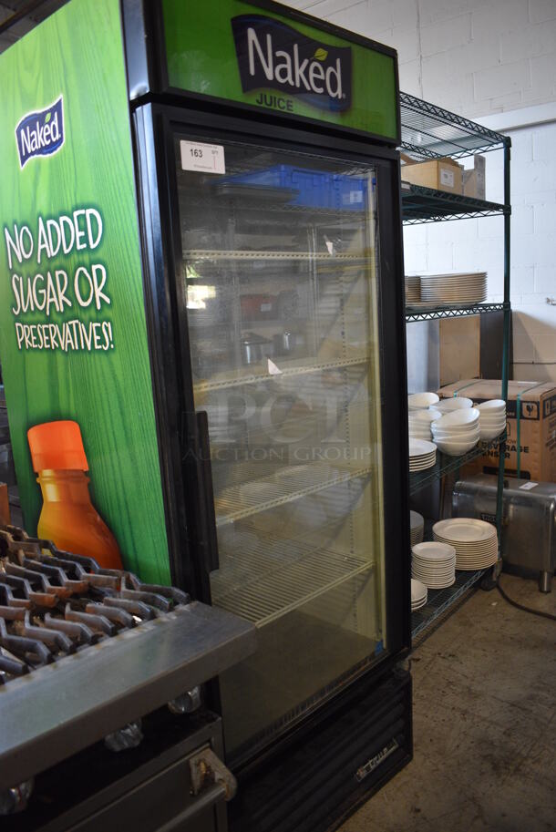 2010 True GDM-26 ENERGY STAR Metal Commercial Single Door Reach In Cooler Merchandiser w/ Poly Coated Racks. 115 Volts, 1 Phase. 30x30x79. Tested and Working! - Image 2 of 5