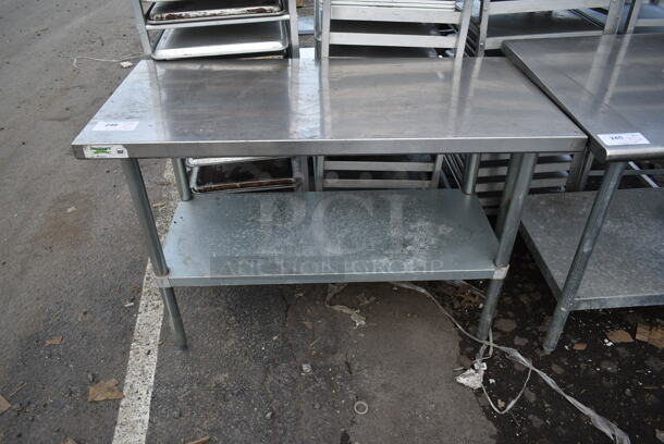 Regency 600T2448G Stainless Steel Commercial Table w/ Metal Under Shelf. - Image 1 of 5