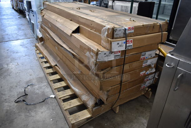 PALLET LOT of 8 BRAND NEW Boxes of 2 Metro A2472NC Chrome Finish Wire Shelves. Stock Picture Used as Gallery. 8 Times Your Bid! - Image 2 of 3