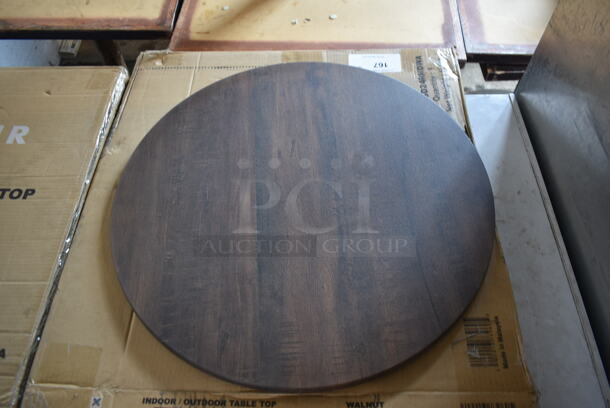 2 BRAND NEW IN BOX! Excalibur 24" Walnut Round Tabletops. 2 Times Your Bid! - Image 2 of 9