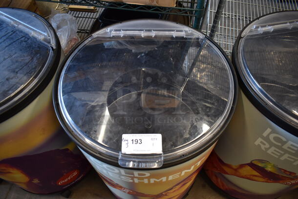 Metal Commercial Portable Drink Ice Cooler Merchandiser on Casters. - Image 2 of 4
