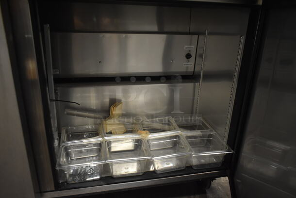 2017 True TSSU-60-16-DS-ST Stainless Steel Commercial Dual Side Prep Table Bain Marie w/ 2 Cutting Boards on Commercial Casters. 115 Volts, 1 Phase. Tested and Working! - Image 10 of 11