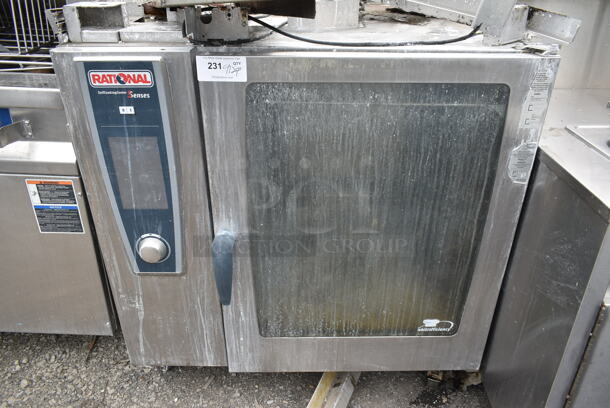 Rational Stainless Steel Commercial Combi Convection Oven w/ View Thorough Door on Commercial Casters. - Image 3 of 6