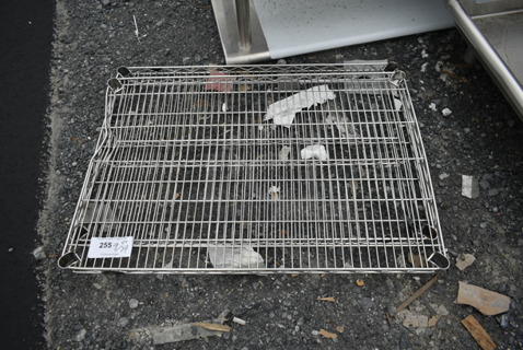 ALL ONE MONEY! Lot of 2 Chrome Finish Wire Shelves