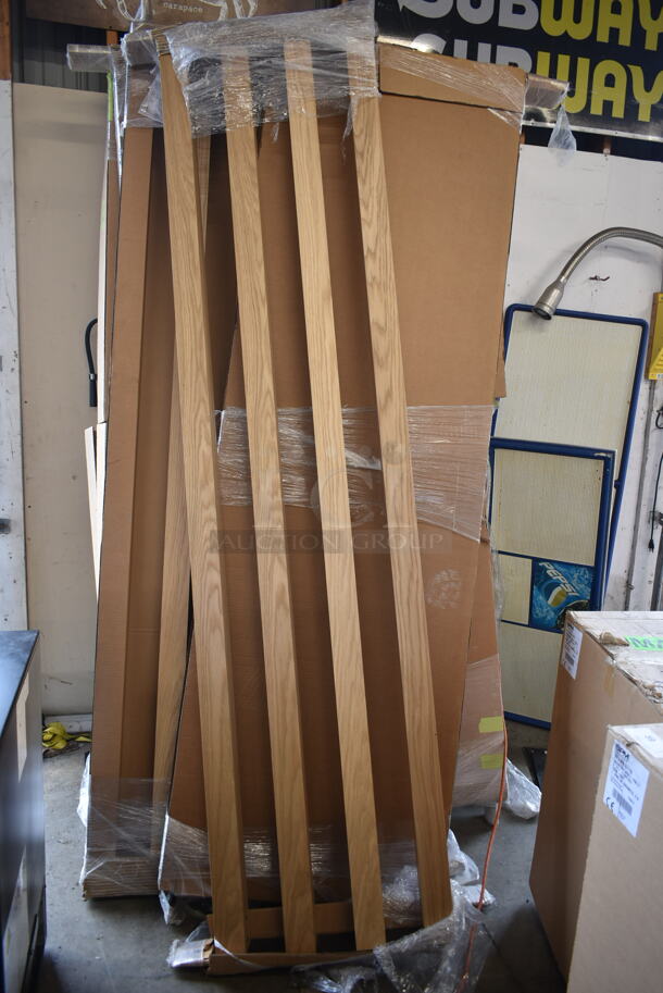 6 BRAND NEW IN BOX! Wood Pattern Dividers. - Image 2 of 4