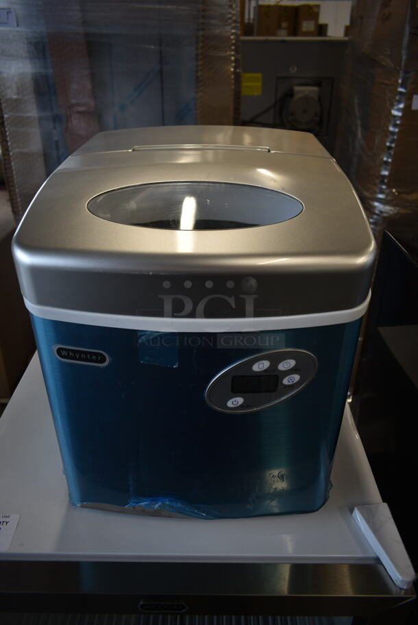 BRAND NEW SCRATCH AND DENT! Whynter IMC-490SS Portable 49lb Freestanding Stainless Steel Ice Maker. 115 Volts, 1 Phase. Tested and Working! - Image 1 of 8