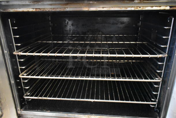 2 Bakers Pride Cyclone Stainless Steel Commercial Natural Gas Powered Full Size Convection Ovens w/ View Through Doors, Metal Oven Racks and Thermostatic Controls. 2 Times Your Bid! - Image 7 of 7