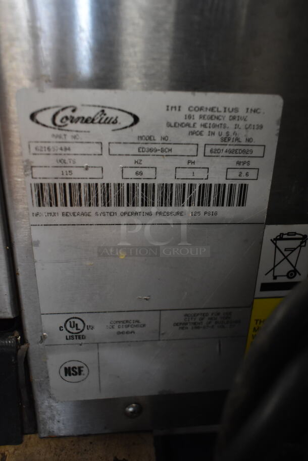 Cornelius ED300-BCH Stainless Steel Commercial Countertop 8 Flavor Carbonated Beverage Machine. 115 Volts, 1 Phase.  - Image 6 of 6