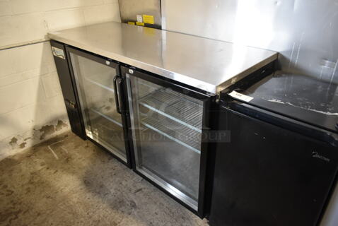 Avantco 178UBB60GHC Metal Commercial 2 Door Back Bar Cooler Merchandiser. 115 volts, 1 Phase. Tested and Working!