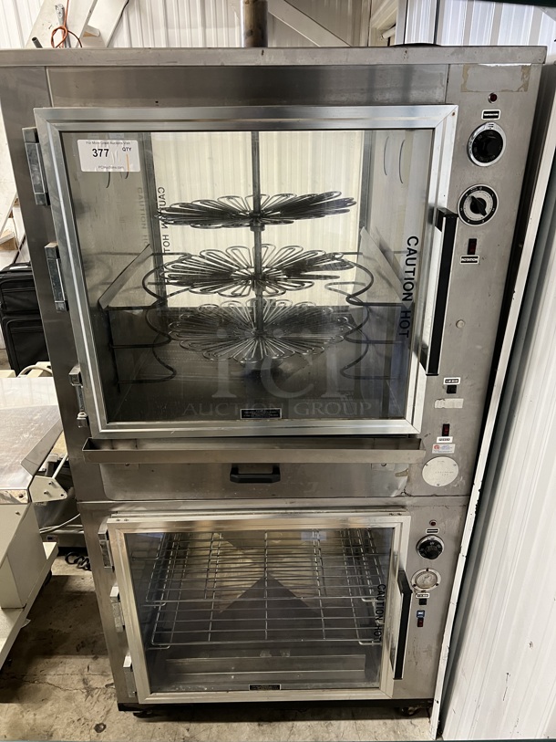 Biro Model LSR-30-WB Stainless Steel Commercial Electric Powered Floor Style Oven Proofer on Commercial Casters. 208 Volts, 3 Phase. 36.5x33x69.5