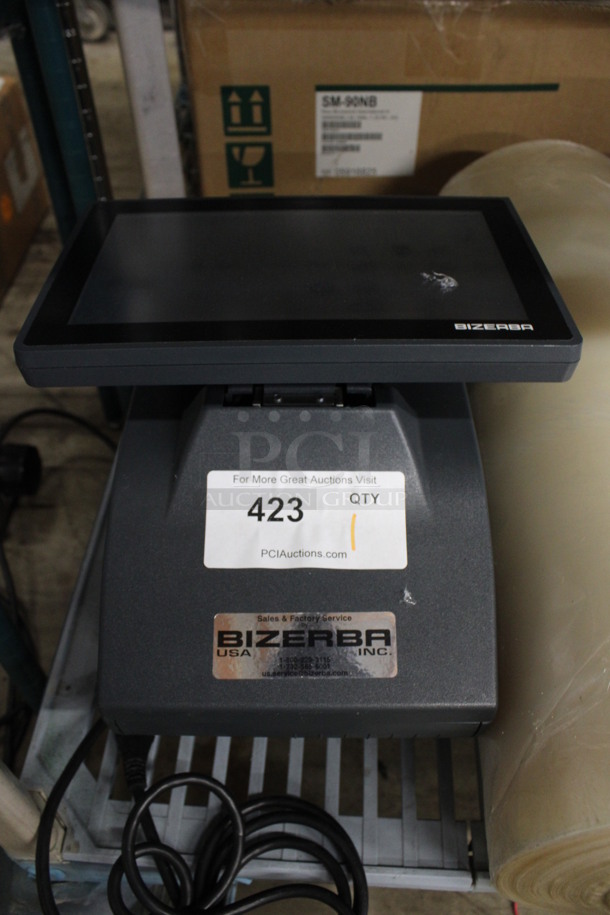 Bizerba POS Monitor w/ Printer. 10.5x14.5x11