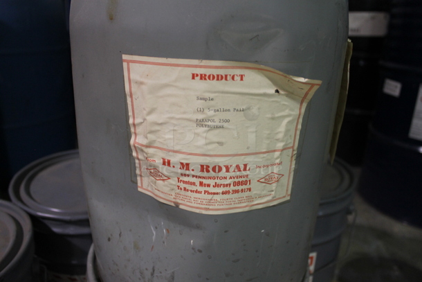 ALL ONE MONEY! PALLET LOT of Various Barrels Including 6411 Equipment Enamel, Tint-ayd EP 30-43 Light Lemon Yellow Oxide, Butt Putty Epoxy Crack Filler. BUYER MUST REMOVE. - Image 6 of 8