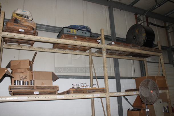 ALL ONE MONEY! Lot of Tan Metal Pallet Racking. Does Not Include Contents. BUYER MUST REMOVE. - Image 4 of 4